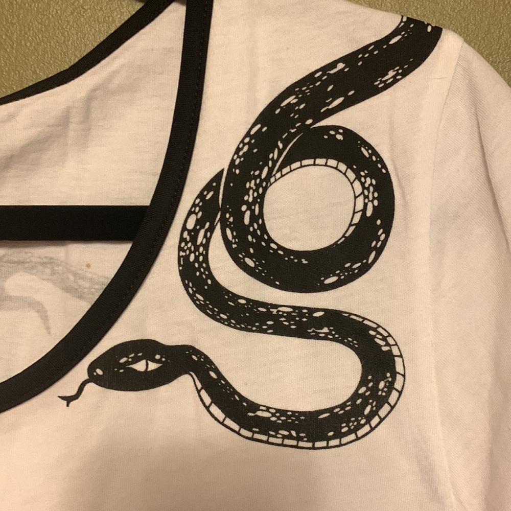 Snakes & Roses Ringer T-Shirt - Picture 2 of 5